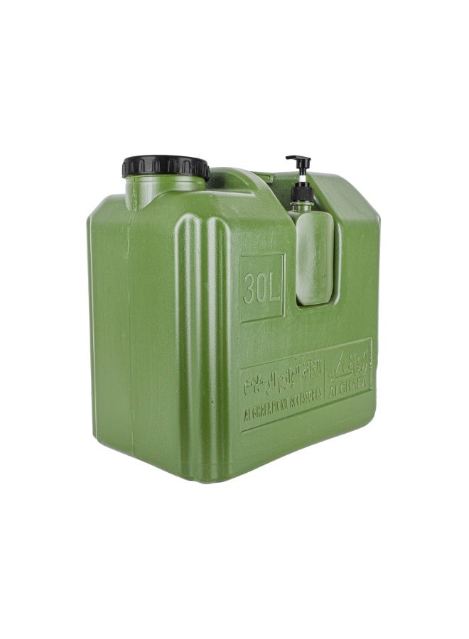 الغافة خزان ماء متنقل بسعة 30 لتر مع علبة صابون للرحلات والتخييم والسفر , من الغافة - Image 2